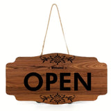 アメリカンヴィンテージスタイル 木製 両面リバーシブル看板（OPEN/CLOSED）