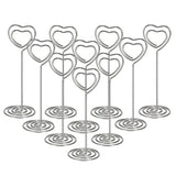 イベント・結婚式装飾｜ハート型テーブル番号ホルダー10個セット