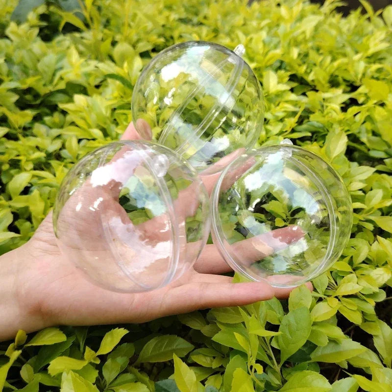 イベント・クリスマス装飾｜透明プラスチックボールオーナメントセット