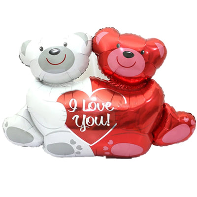 100cmクマのハグ「I Love You」バルーン｜誉PRINTING