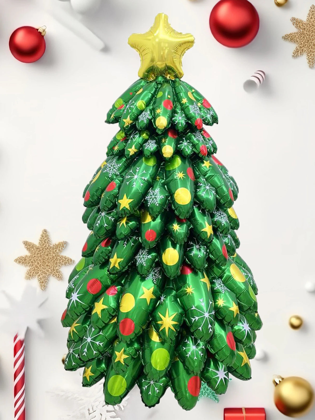 イベント・クリスマス装飾｜組み立て式130cmクリスマスツリーバルーンセット