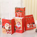イベント・クリスマス装飾｜クリスマス用ペーパーギフトバッグ セット(4/8/12個入)