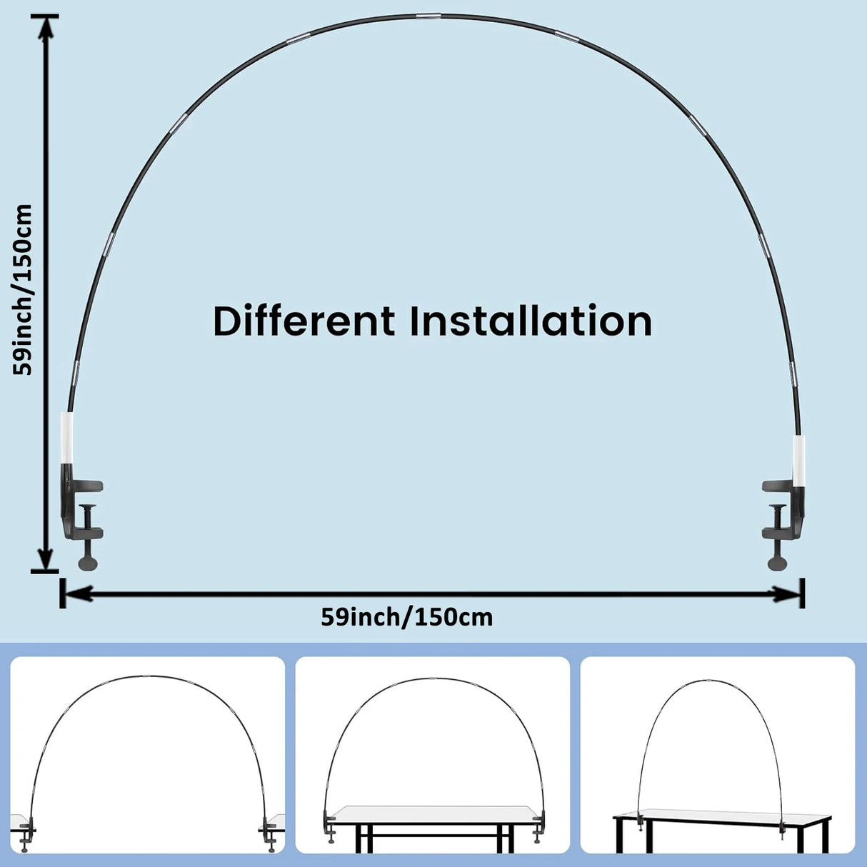 パーティー装飾｜ラウンド型卓上用デコレーションスタンド（150x150cm）