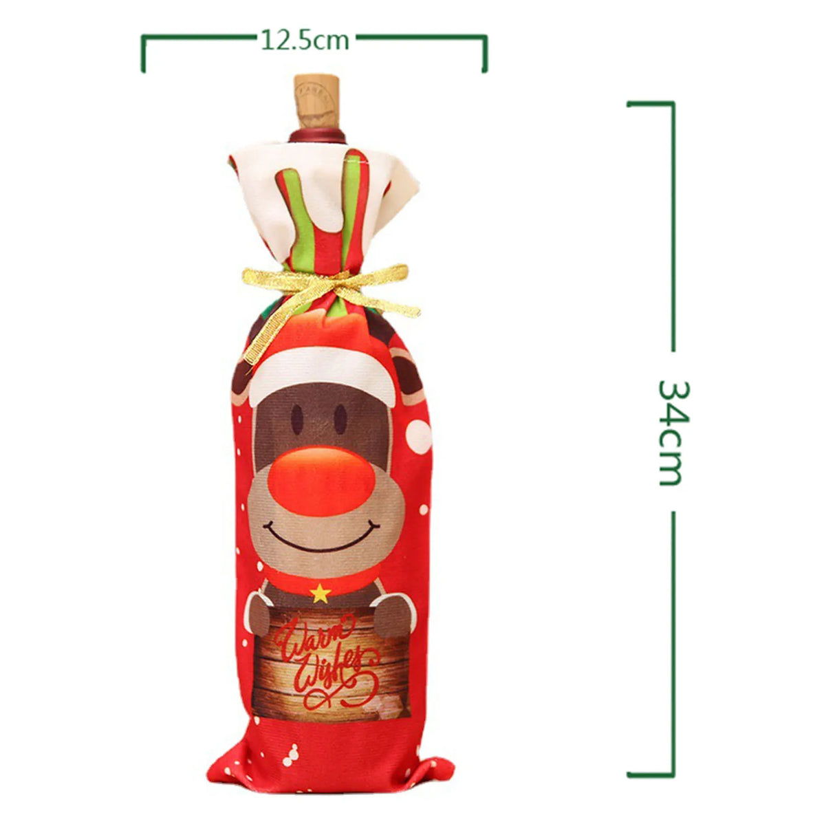 イベント・クリスマス装飾｜ギフト用ワインボトルカバー サンタ＆雪だるま