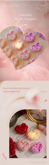 ハート型香り付きキャンドル バレンタインギフト