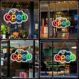 スマイルopen　LEDネオンサイン（ネオン看板）