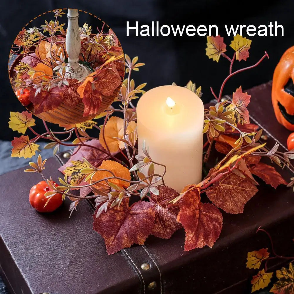 イベント・ハロウィングッズ｜秋のリース テーブルデコレーション