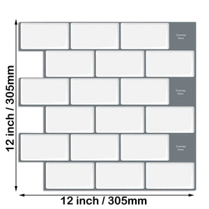 【DIY用】レンガ型天然石風ステッカー 30.5×30.5㎝(1pcs)