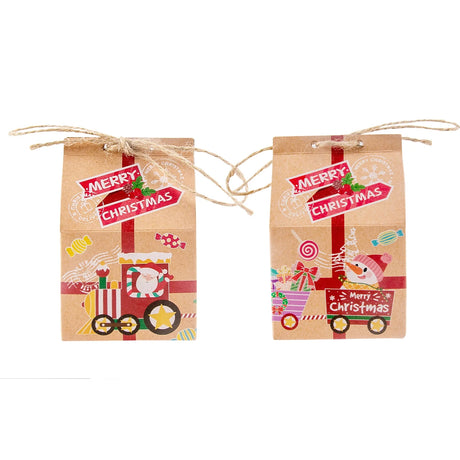 イベント・クリスマス装飾｜クラフト紙製 ギフト用ボックスセット( 20個入）