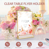イベント・結婚式装飾｜アクリルサインホルダー ゴールド縁