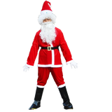 イベント・クリスマスグッズ｜大人用サンタクロース衣装５点セット(155c～195c)