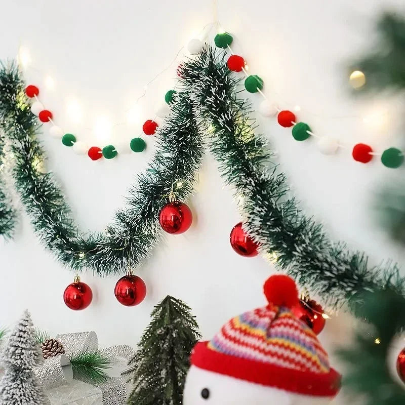 イベント・クリスマス装飾｜ティンセルリボンガーランド2m