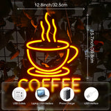 COFFEE　LEDネオンサイン（ネオン看板）　イエロー