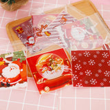 イベント・クリスマス装飾｜クリスマス柄ギフトバッグセット(100個入)