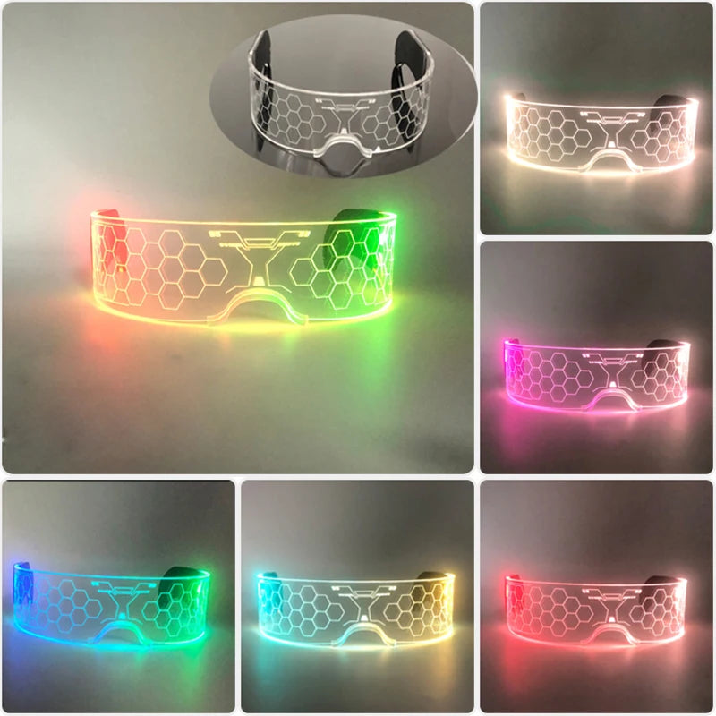 イベント・ハロウィングッズ｜パーティー用 LEDライトで光る！メガネ
