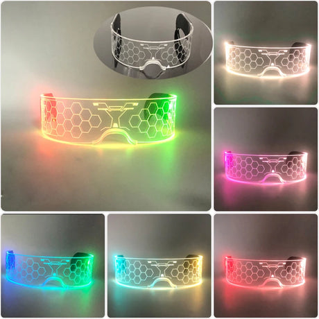 イベント・ハロウィングッズ｜パーティー用 LEDライトで光る！メガネ