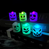 イベント・ハロウィングッズ｜LED ゴーストパンプキンキャンドル 6個セット