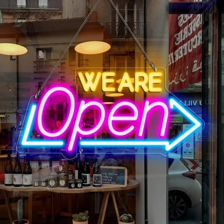 WE ARE OPEN　LEDネオンサイン