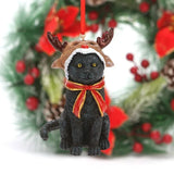 イベント・クリスマス装飾｜猫彫刻ペンダント樹脂フィギュア