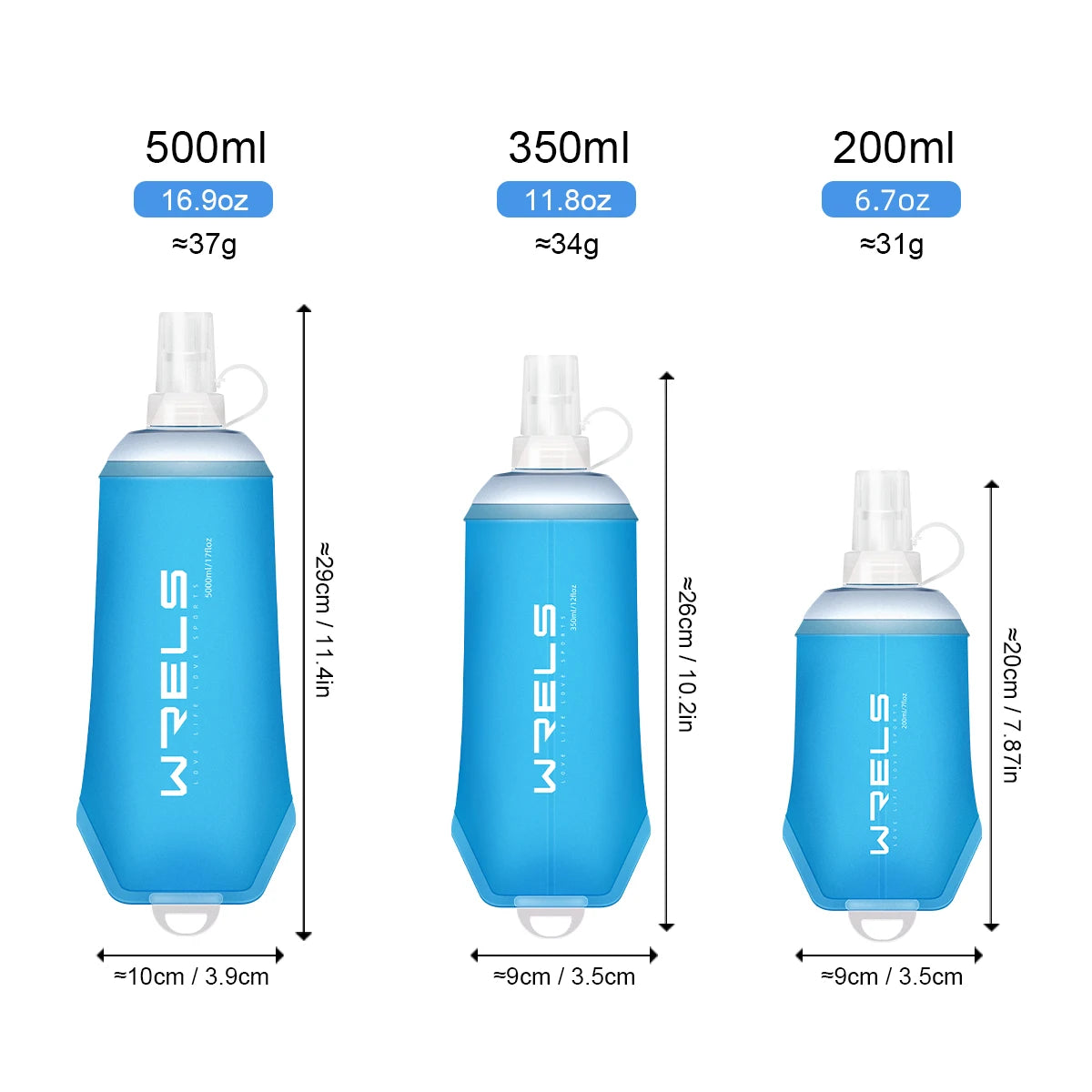 |イベント・ノベルティ用品 | 軽量折りたたみウォーターボトル | 200ml/350ml/500ml