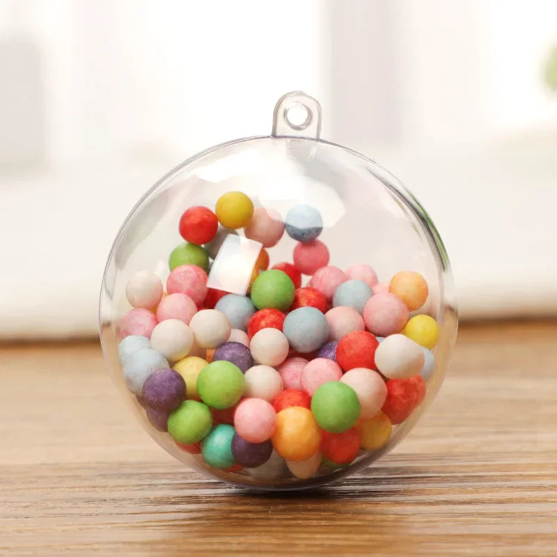イベント・クリスマス装飾｜透明プラスチックボールオーナメントセット