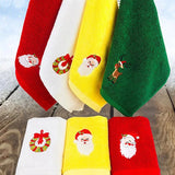 イベント・クリスマスグッズ｜クリスマス刺しゅう入りフェイスタオル(32×45cm)