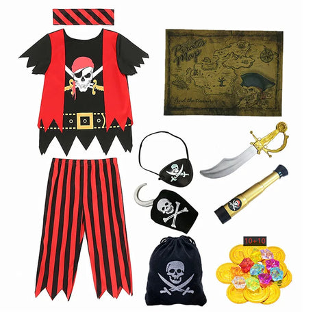 イベント・クリスマスグッズ｜キッズ用 海賊コスチュームセット (3～10歳)