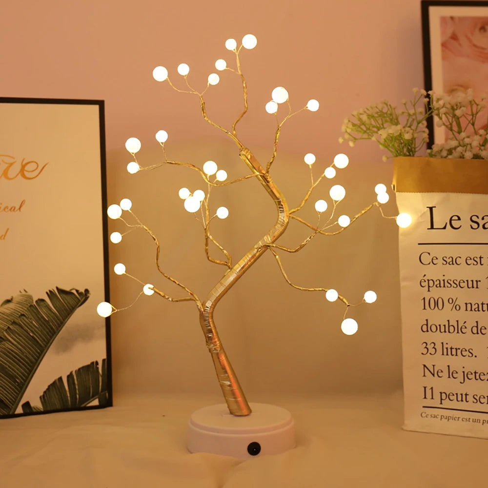 イベント・クリスマス装飾｜USB/電池対応LED卓上ツリーランプ