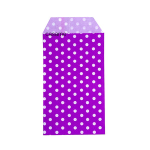 |ノベルティ用品 | ドット柄クラフトミニ紙袋 50枚入り | 8×15c