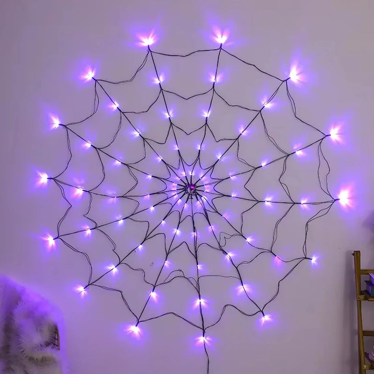 イベント・パーティー装飾｜LED パンプキン＆クモの巣型ストリングライト