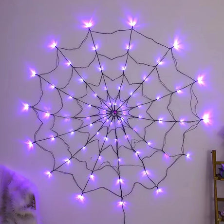イベント・パーティー装飾｜LED パンプキン＆クモの巣型ストリングライト