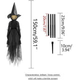 イベント・ハロウィングッズ｜魔女ライトアップデコレーション3体セット