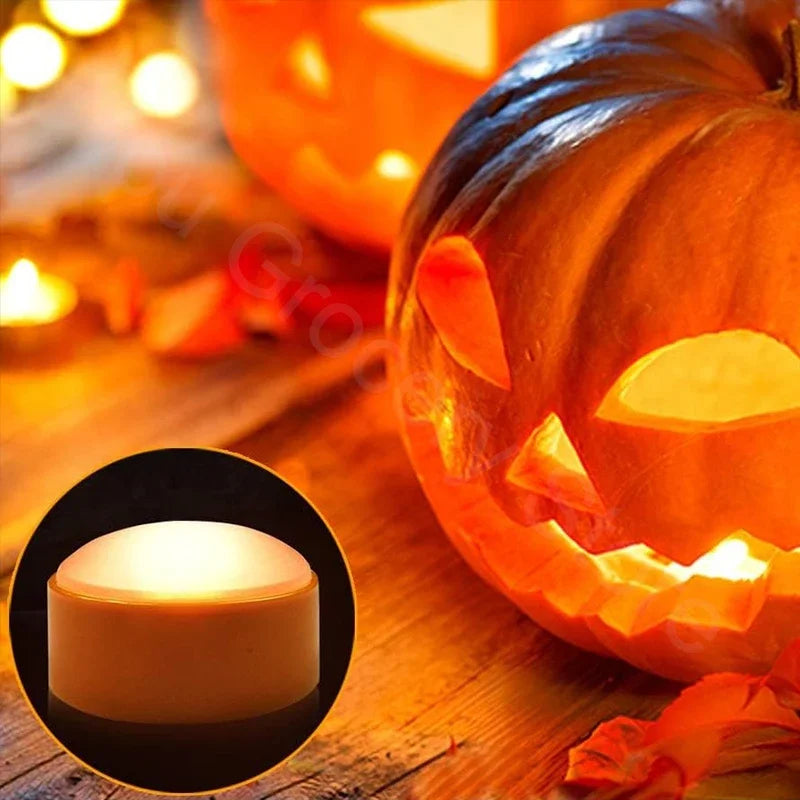イベント・ハロウィングッズ｜LEDパンプキンナイトライト2個セット