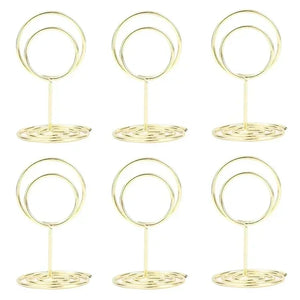 イベント・結婚式装飾｜金属製ハート型プレースカードホルダー 24個セット