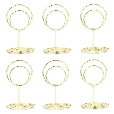 イベント・結婚式装飾｜金属製ハート型プレースカードホルダー 24個セット