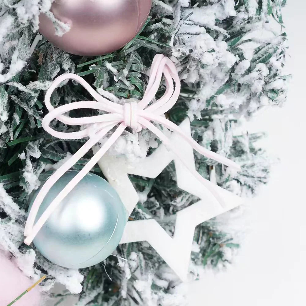 イベント・クリスマス装飾｜ピンクスノーフレーククリスマスリース30/40cm