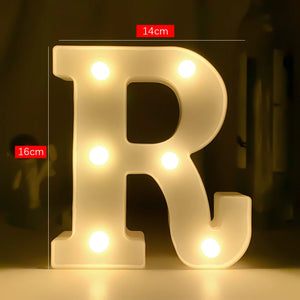 LEDナイトライト 【アルファベット・数字型】（乾電池式）
