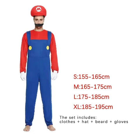 イベント・ハロウィングッズ｜マリオ＆ルイージ 仮装セット（S/M/L/XL）