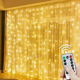 イベント・パーティー装飾｜LEDカーテンライト 8モード リモコン付(1M/2M/3M)