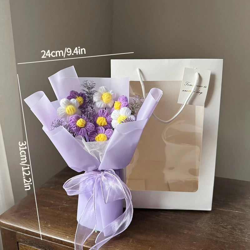 手作りかぎ針編みの花束 母の日ギフト