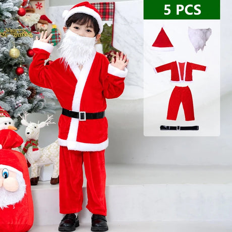 イベント・クリスマスグッズ｜キッズから大人まで！豊富なサイズのサンタ服セット(100c～195c)