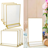 イベント・結婚式装飾｜ゴールドボーダーアクリルサインホルダー