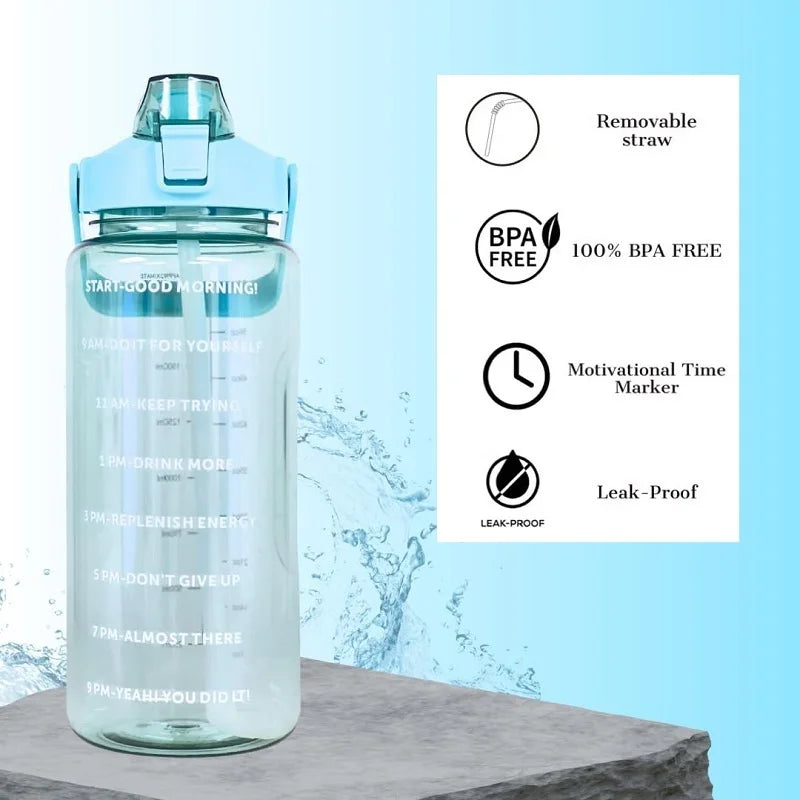 |イベント・ノベルティ用品 | 大容量2Lウォーターボトル ストロー付き| 2000ml