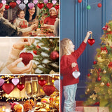 イベント・クリスマス装飾｜ハート型デコレーションオーナメント27個セット