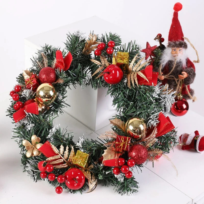 イベント・クリスマス装飾｜玄関ドア用LEDクリスマスリース