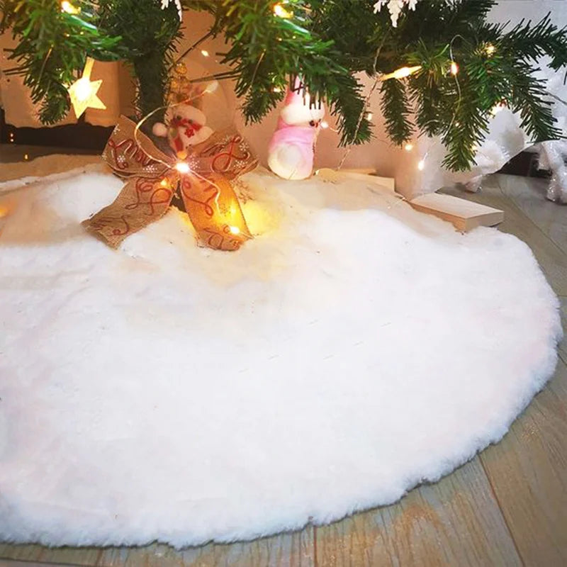 イベント・クリスマス装飾｜ふわふわフェイクファーのクリスマスツリースカート