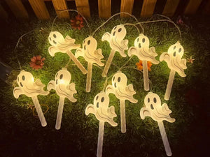 イベント・ハロウィン装飾｜パンプキン・ゴースト型 LEDストリングライト