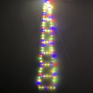 イベント・パーティー装飾｜LEDクリスマス装飾セット はしご＆サンタ(1.7M)