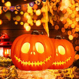イベント・ハロウィングッズ｜LEDスクリームパンプキン装飾