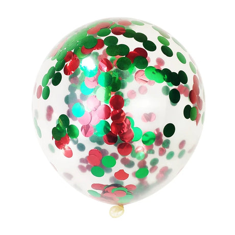 イベント・クリスマス装飾｜ゴールドシルバー紙吹雪バルーンセット